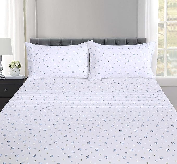 RUVANTI 100% Cotton Sheets – Twin Size Percale Bedding, Cooling & Breathable - Image 5
