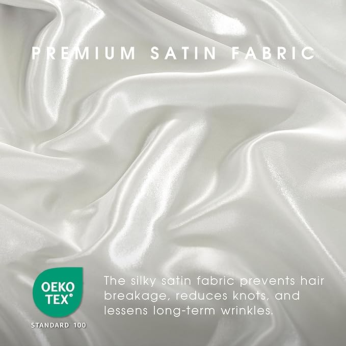 FreshCulture Satin Sheets Twin Size Bed Set - Image 5