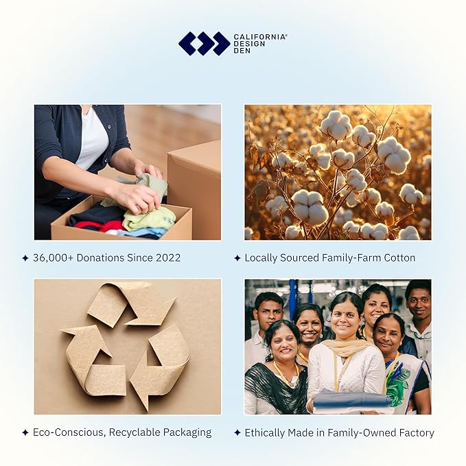 California Design Den Fitted Sheet Queen Deep Pocket, Soft 400 Thread Count - Image 8