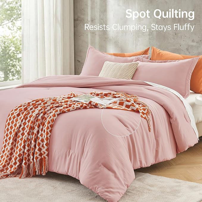 MUXHOMO Queen Comforter Set, All Season Ultra Soft Down Alternative Bedding - Image 5