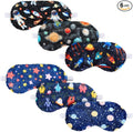 Cuffbow 6 Pack Plush Sleep Mask Set, Cute Plush Eye Masks by Cuffbow