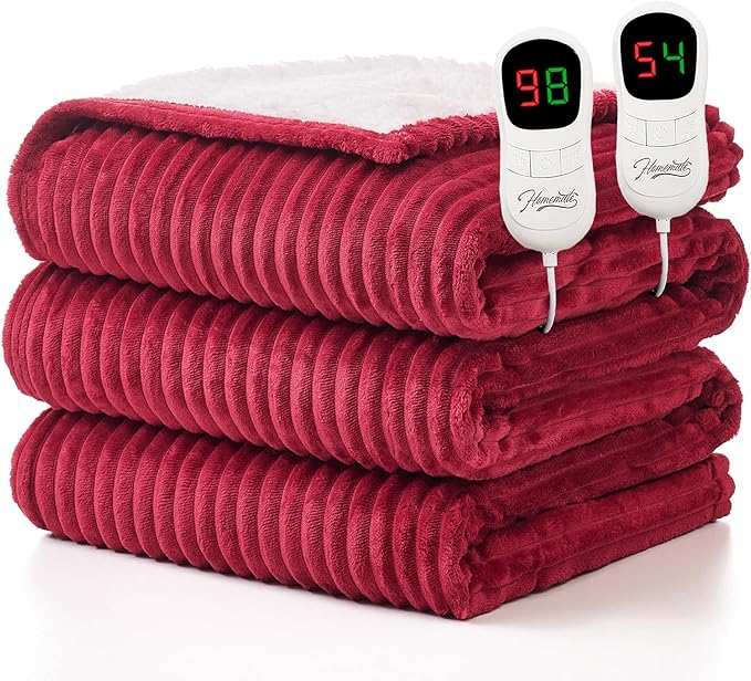 Homemate Electric Blanket King Size- 100"x90" Heated Blanket King Size by Homemate