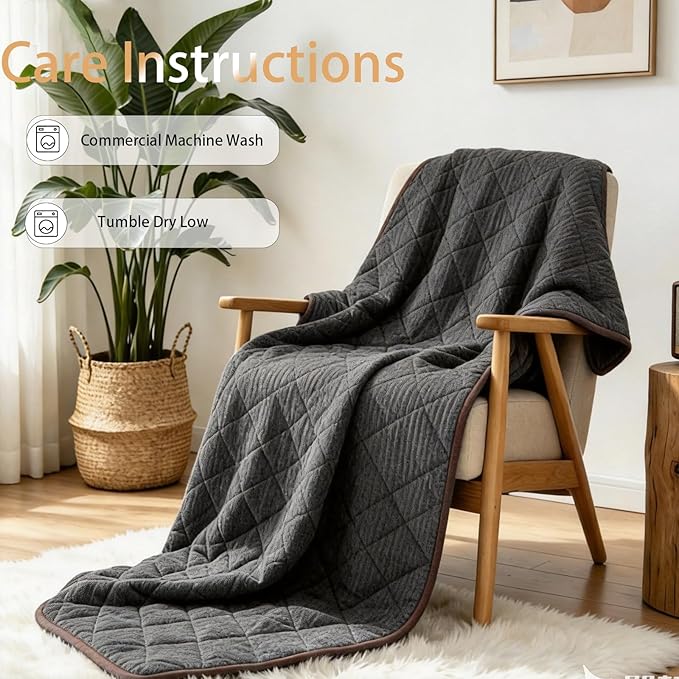 ZonLi 20lbs Weighted Blanket for Adults Sleeping, Double-Sided All Season - Image 6