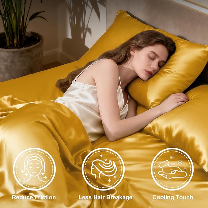 Love's cabin Full Size Satin Sheet Sets - Image 3