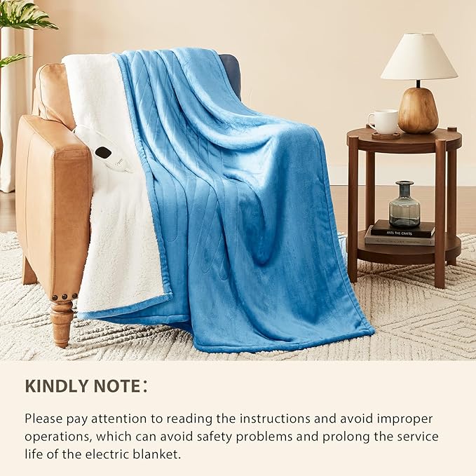 Homemate Electric Heated Blanket Full Size - Image 6