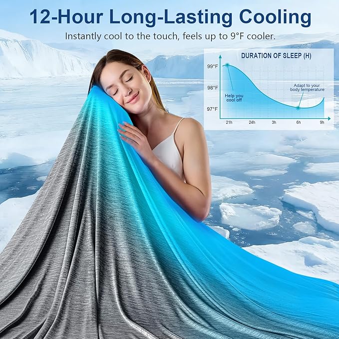 KMUSET Cooling Blanket Queen Size, Double Sided Summer Cooling Blankets - Image 2
