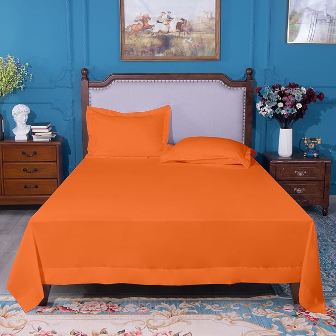 NTBAY Twin Extra-Long Flat Sheet Only - Image 4