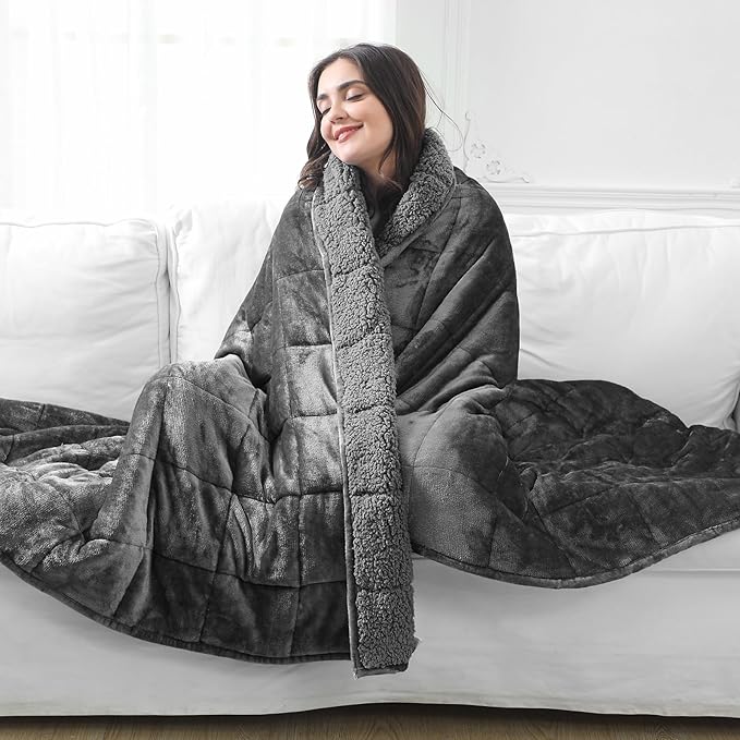 Aemicion Sherpa Fluffy Weighted Blanket - Image 8