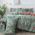 FADFAY Duvet Cover Set Button Closure Floral Bedding King/Cal King 100% Cotton by CottonWorldSweetDream