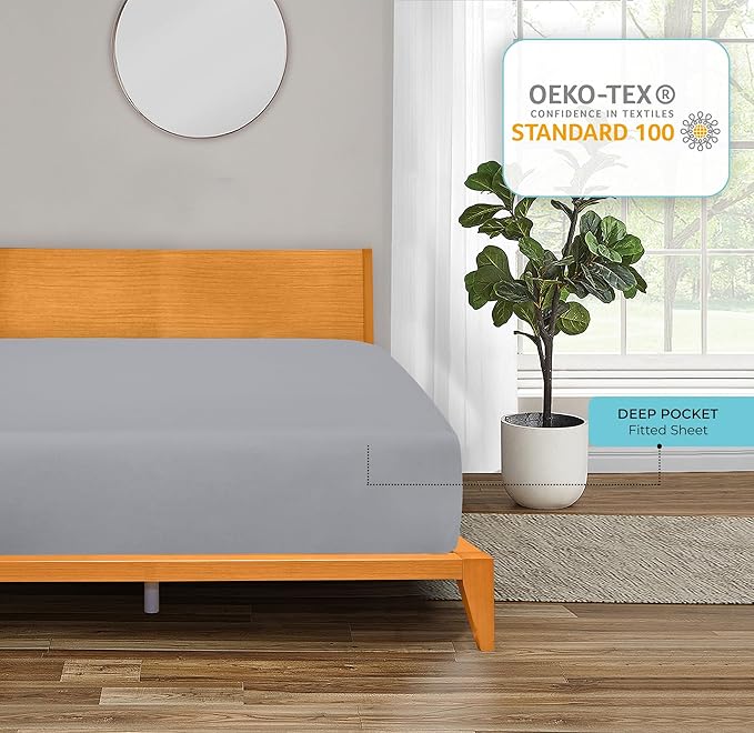 Royale Linens Fitted Sheet King - Image 7