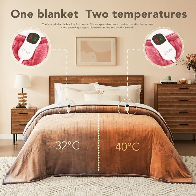 Homemate Electric Heated Blanket Twin - Image 6