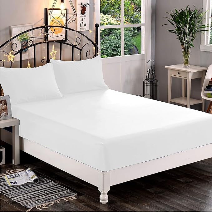Elegant Comfort 1500 Premium Hotel Quality 1-Piece Fitted Sheet, fade Resistant by ELEGANTCOMFORT