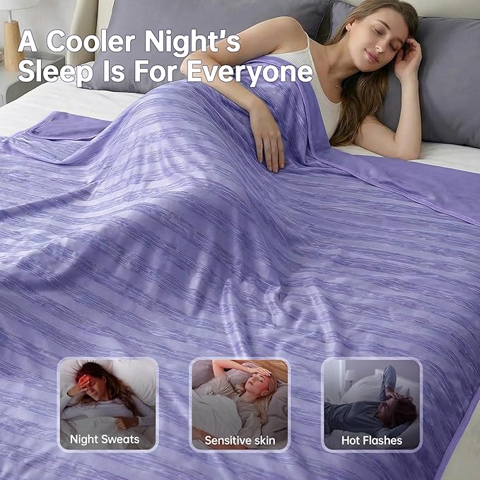 Guohaoi Cooling Blanket for Hot Sleepers and Night Sweats, 100% Oeko-Tex - Image 2