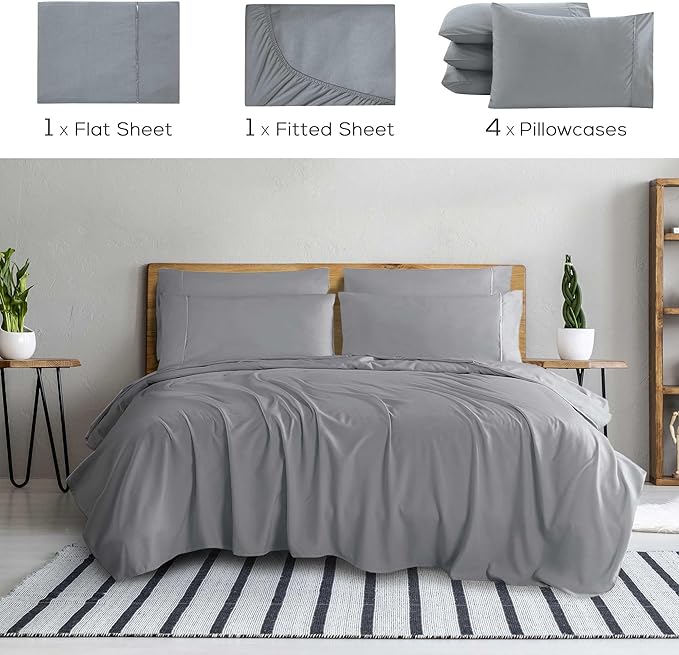 Mueller Luxury 6 Piece Queen Sheet Set - Image 2