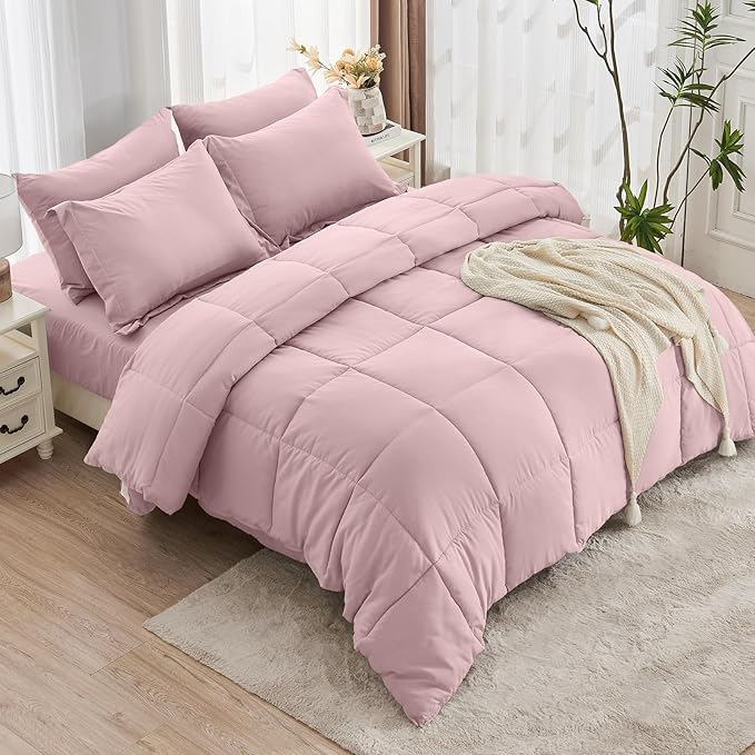JOLLYVOGUE California King Comforter Set, Ultra-Soft Bed in a Bag Cal King Size - Image 9