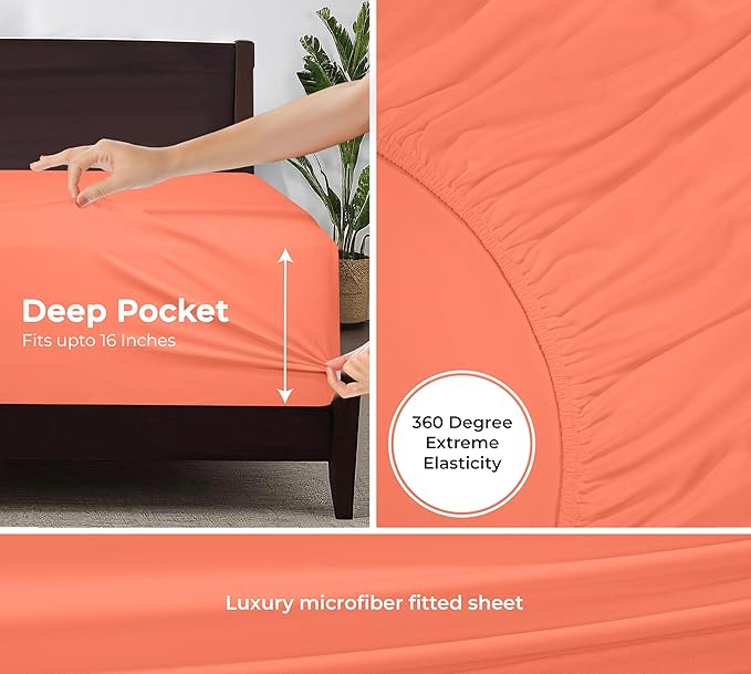 Royale Linens Fitted Sheet Full - Image 3