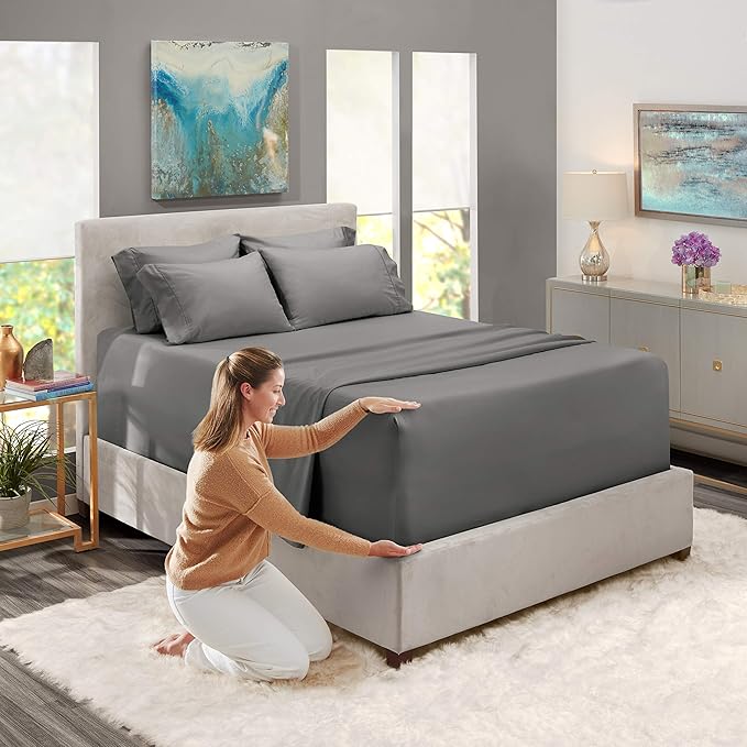 Hearth & Harbor Extra Deep Pocket Queen Sheets Sets - Image 3