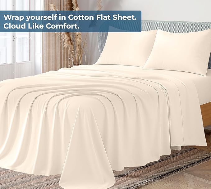 Royale Linens 100% Organic Cotton Fitted Sheet - Image 2
