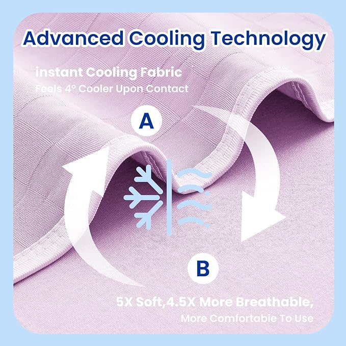 Topcee Cooling Blanket Full Size- 60"x90" Summer Cooling Throw Blanket - Image 5
