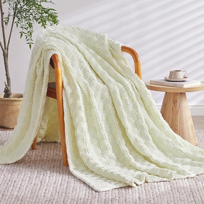 Knitted Weighted Blanket for Adult, No Beads Heavy Blanket 60” x 80'' 10lbs - Image 2