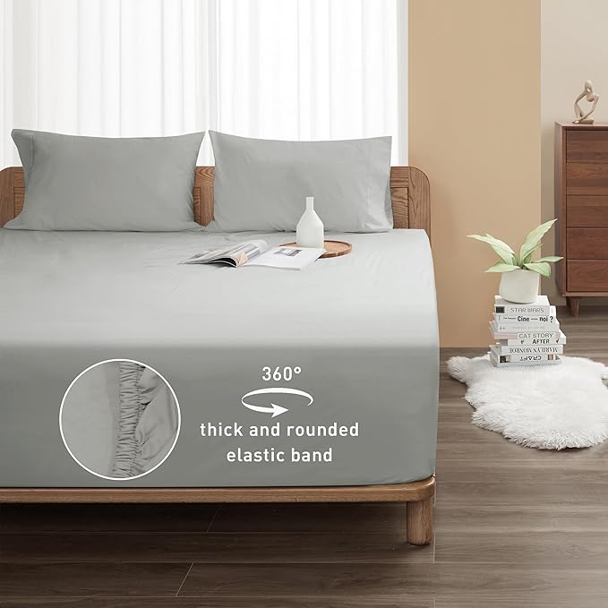 Sunflower Twin Fitted Sheet, 1-Piece Deep Pocket Fitted Bottom Sheet 15" - Image 2