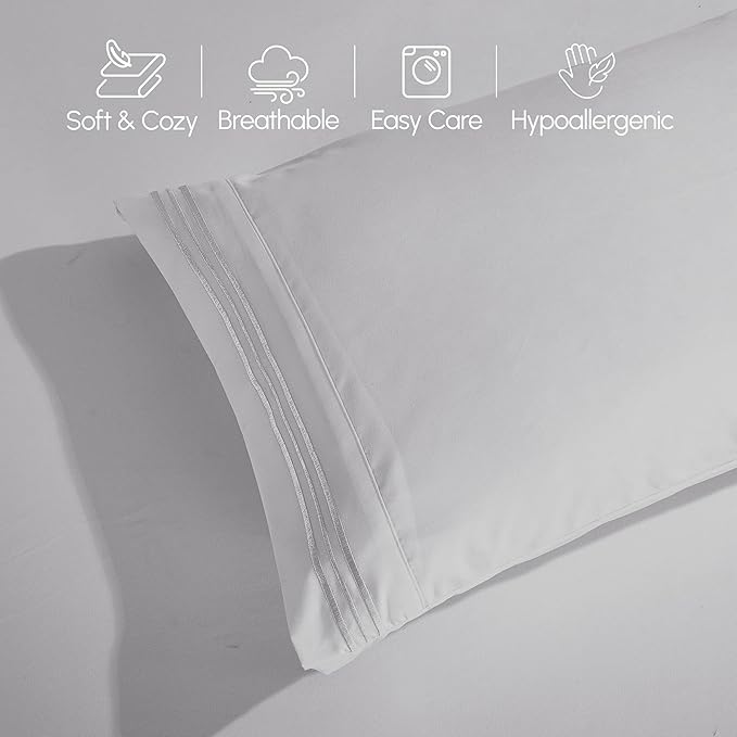 Elegant Comfort Luxurious 1500 Premium Hotel Quality Microfiber 4-Piece Sheet - Image 8