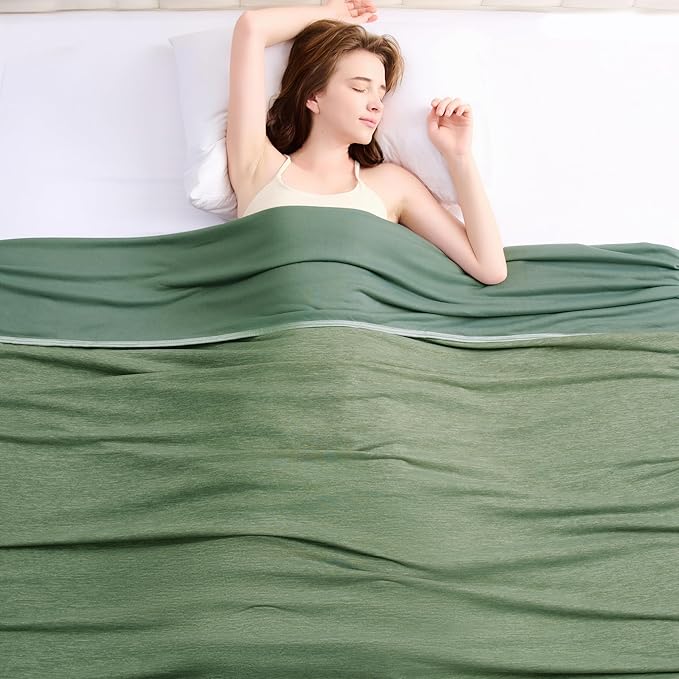 Topcee Cooling Blanket for Night Sweats Absorbs Heat to Keep Adults Cool on by Topcee%E2%80%94ForYourGoodSleep