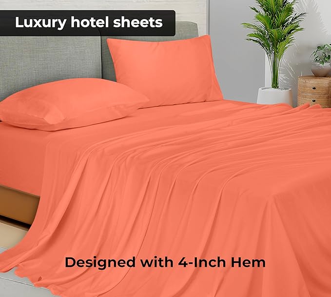 Royale Linens Twin XL Flat Sheet - Image 2