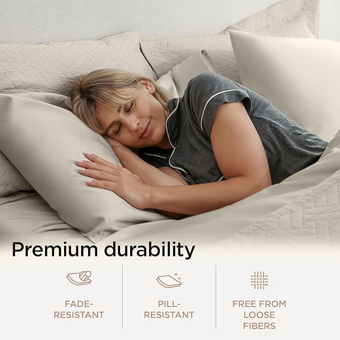 Threadmill Sheets for Twin Mattress | 800 Thread Count Twin Bed Sheets Set - Image 6