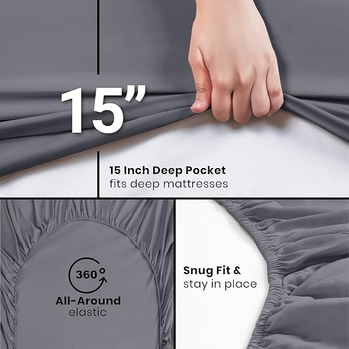 Utopia Bedding Full Fitted Sheet - Image 3