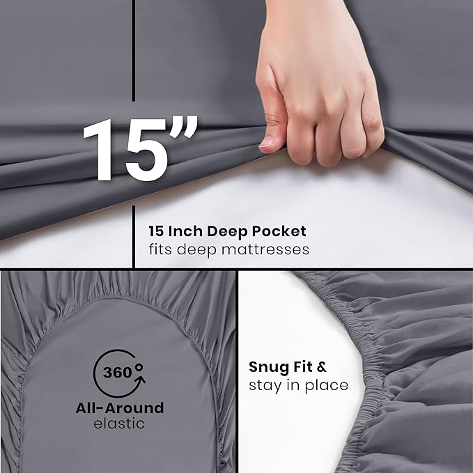 Utopia Bedding Twin Fitted Sheets - Image 3