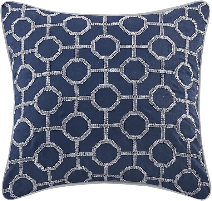 Madison Park Quilt Set Luxurious Jacquard Stripes Design - Image 11