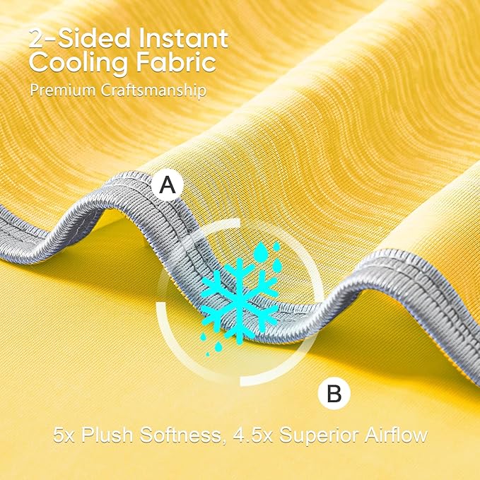 KMUSET Cooling Blanket King Size, Double Sided Summer Cooling Blankets - Image 3