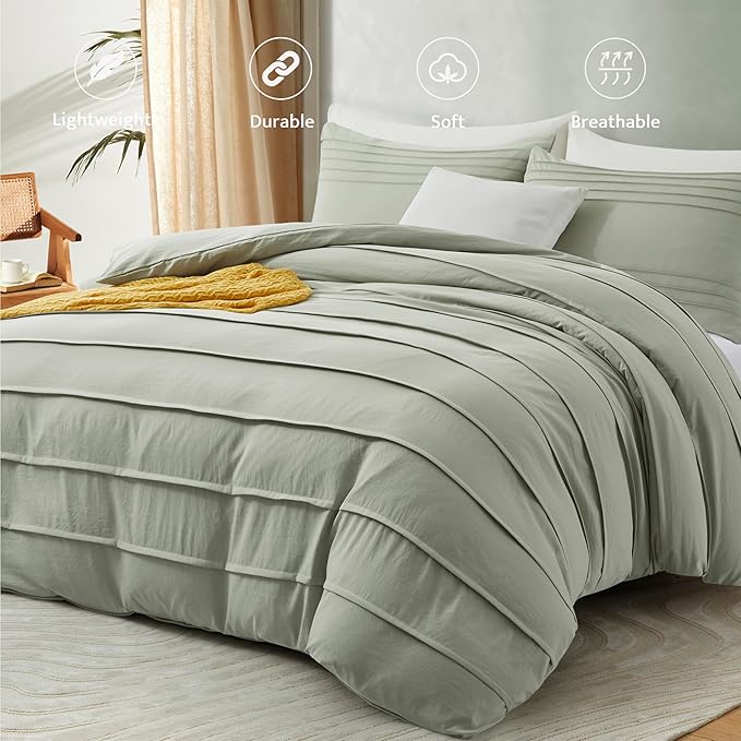 Oli Anderson Mist Sage Duvet Cover Queen Size - Image 2