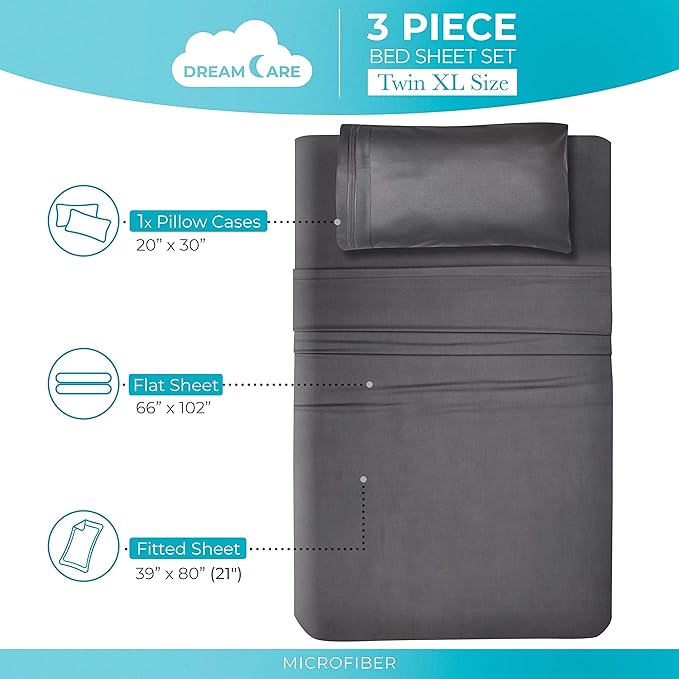 DREAMCARE Twin XL Sheet Sets - Image 4