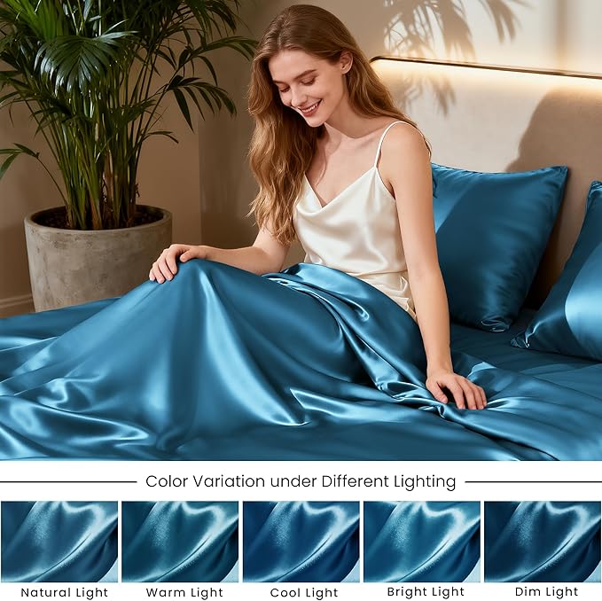 Love's cabin Satin Queen Sheets Set - Image 7