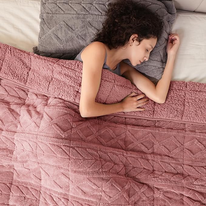 Cottonblue Jacquard Weighted Blanket 15 lbs - Image 9