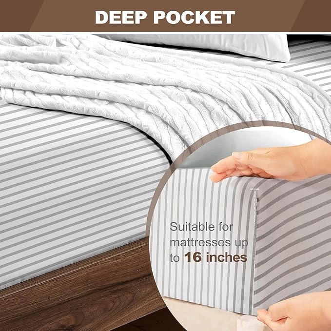 FreshCulture California King Fitted Sheet Only - Image 4