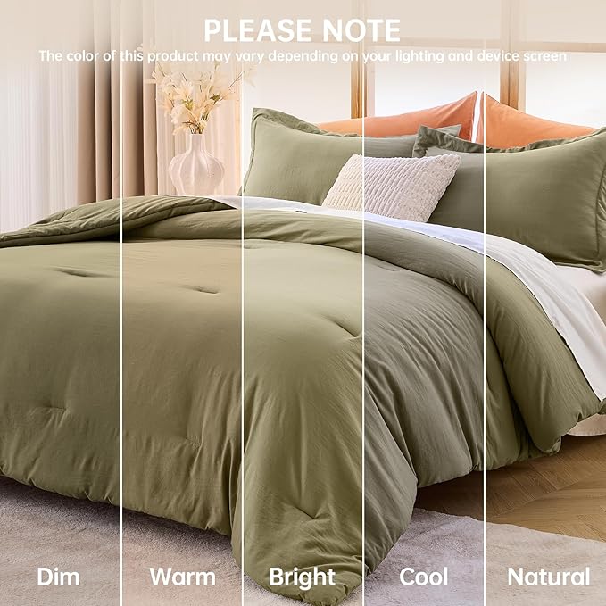 MUXHOMO Full Comforter Set, All Season Ultra Soft Down Alternative Bedding - Image 9
