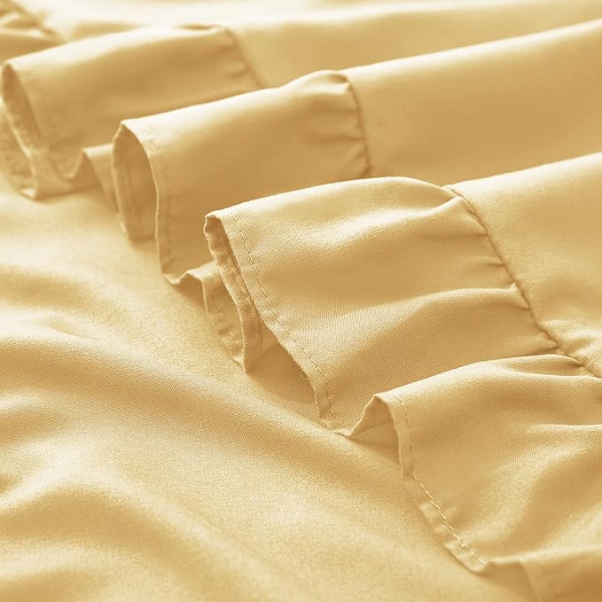KKJIAF Ruffle Pillow Cases Queen Size Set of 2, Ruffled Pillow Covers - Image 6