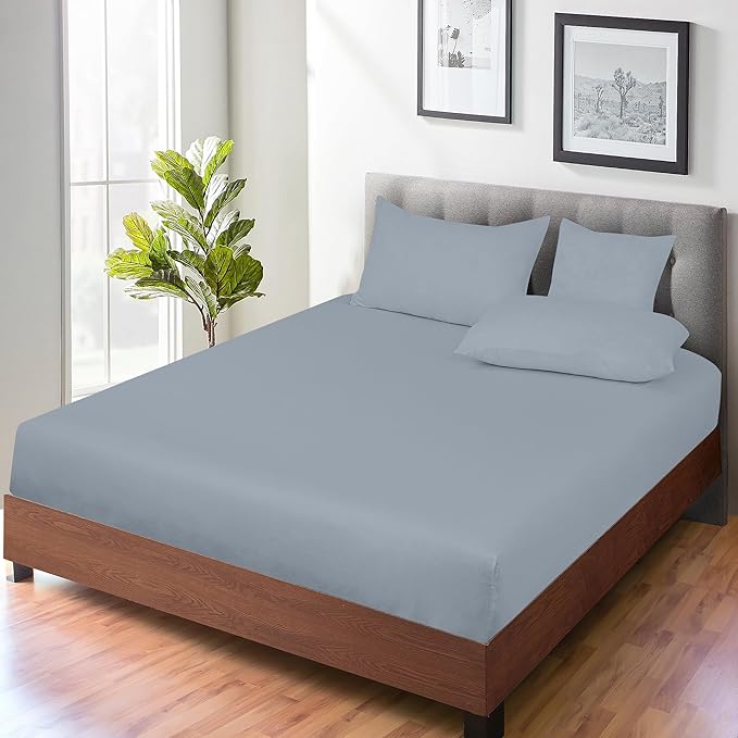 ROYALE LINENS 300 Thread Count 100% Long Staple Combed Cotton Fitted Sheet Twin - Image 7