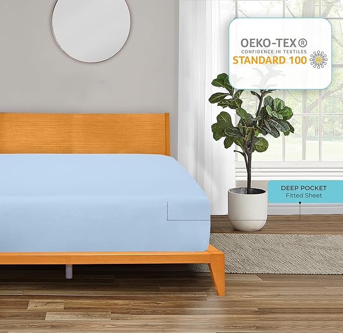 Royale Linens Fitted Sheet Twin - Image 7