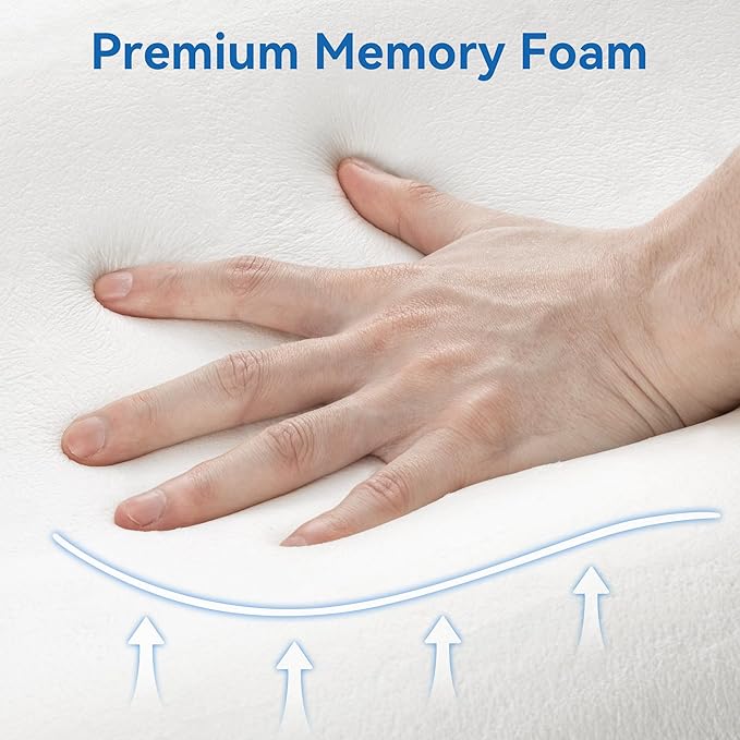 AM AEROMAX 32" King Size Contour Memory Foam Pillow, Cervical Pillow - Image 6