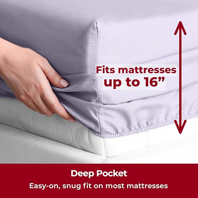 Mellanni Split King Sheets Set - Image 5