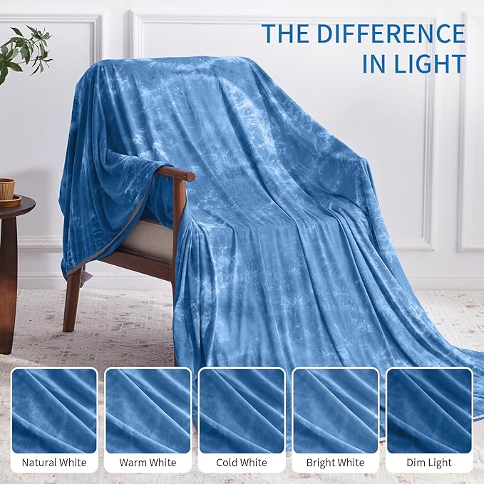 Guohaoi Cooling Blanket for Hot Sleepers and Night Sweats, Decortive Tie Dye - Image 4