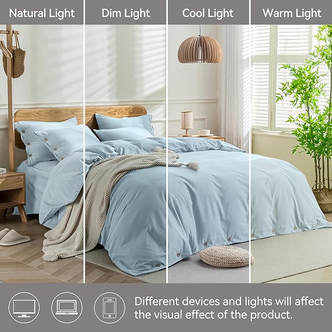 JELLYMONI Cotton Duvet Cover Queen Size - Image 9