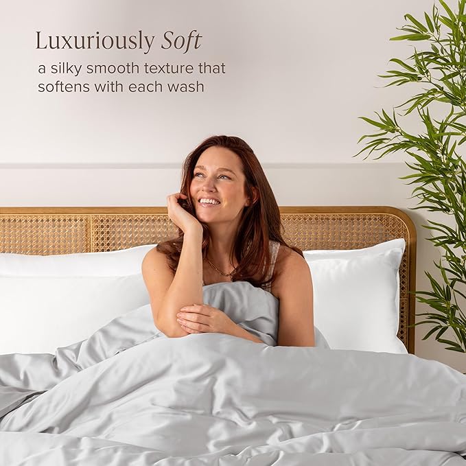 Bare Home 100% Rayon Made from Bamboo Luxury Body Size Cooling Pillowcase - Image 2