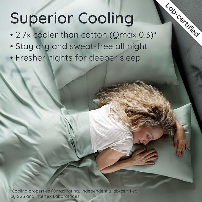 Bambaw 100% Viscose Derived from Bamboo Sheets Full Size Set – 4pcs Cooling - Image 3
