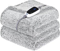 Sealy Electric Blanket Heated Throw 50"x60" Soft Double Sherpa Super Cozy by Sealy