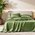 Love's cabin Satin Queen Bed Sheet Set by Lovescabin